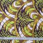 Preview: Afrikanischer Wax Print Stoff Baumwolle  LIME CHRISTMAS TREE | Meterware