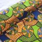 Preview: Afrikanischer Wax Print Stoff Baumwolle LIME SUMMER FAN | Meterware