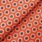 Preview: ORANGE-DOTS-Afrikanischer-Shweshwe-Stoff-