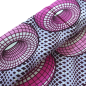 Preview: Afrikanischer Wax Print Stoff Baumwolle PINK DONUT | Meterware