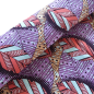 Preview: Afrikanischer Wax Print Stoff Baumwolle PINK LEAVES | Meterware