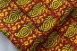 Mobile Preview: RED-YELLOW-PAISLEY Indischer-Hand-Block-Print