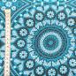 Preview: TURQUOISE-ORNAMENT-Afrikanischer-Shweshwe-Stoff