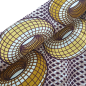 Preview: Afrikanischer Wax Print Stoff Baumwolle YELLOW DONUT | Meterware