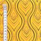 Preview: YELLOW-FLAME-Afrikanischer-Shweshwe-Stoff-