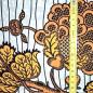 Preview: Afrikanischer Wax Print Stoff Baumwolle YELLOW ORIENTAL FLOWERS | Meterware