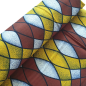 Preview: Afrikanischer Wax Print Stoff Baumwolle YELLOW WAVES | Meterware