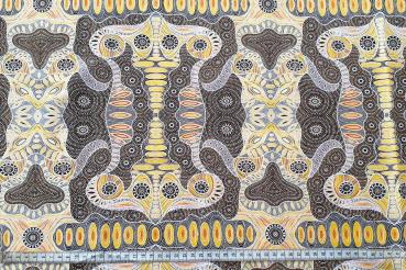 YELLOW REGENERATION Aborigines-Stoff-aus-Australien-