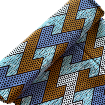 Afrikanischer Wax Print Stoff Baumwolle ZIGZAG | Meterware