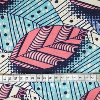 Preview: Afrikanischer Wax Print Stoff Baumwolle BEAUTIFUL LEAVES | Meterware