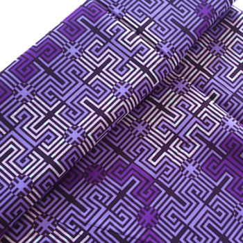 Afrikanischer Wax Print Stoff Baumwolle BEAUTY PURPLE | Meterware