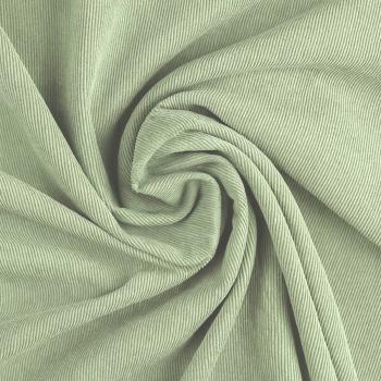 Babycord Stretch Baumwolle - Dusty Grün | Meterware