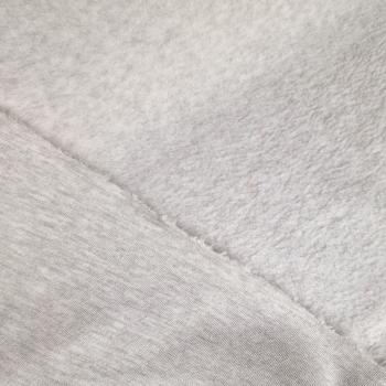 Preview: Baumwollfleece Sherpa Hellbeige Melange | Meterware