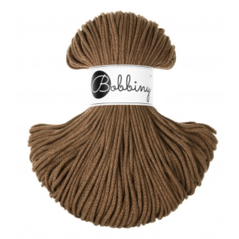 Bobbiny Flechtkordel 3 mm - Nut Brown