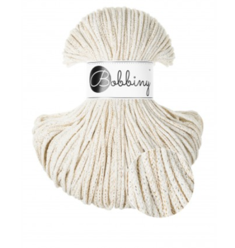 Bobbiny Flechtkordel 3 mm - Shiny Natural