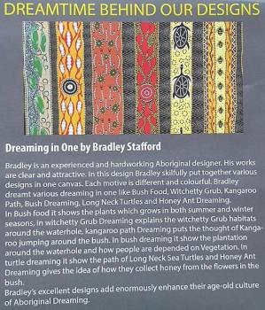 COLOR DREAMING IN ONE Aborigines Stoff aus Australien