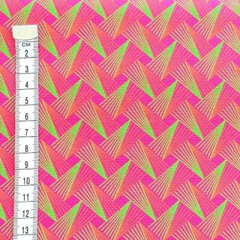 Preview: DISCO-PINK-FAN-PATTERNDISCO-PINK-FAN-PATTERN-Afrikanischer-Shweshwe-Stoff-