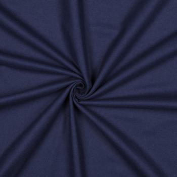 Preview: Flanell Baumwolle Dunkelblau