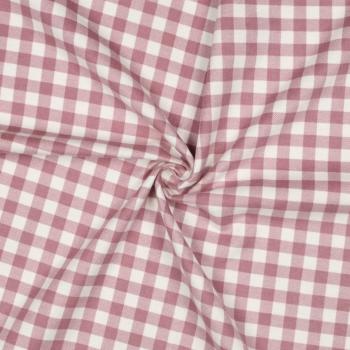 Flanell Baumwolle Mauve Karo