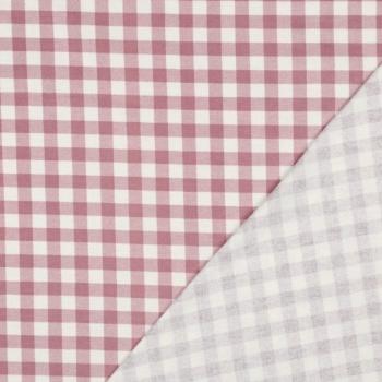 Flanell Baumwolle Mauve Karo