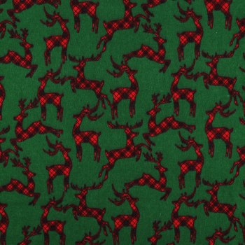 Flanell Baumwolle Christmas Grün