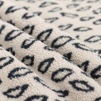 Teddyplüsch Fleece Leopard Hellbeige