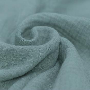 Musselin – Double Gauze Baumwolle Altgrün | Meterware
