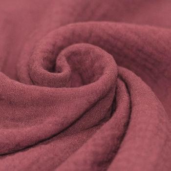 Musselin – Double Gauze Baumwolle Himbeere | Meterware