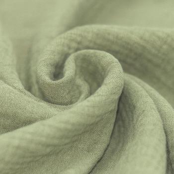 Musselin – Double Gauze Baumwolle Olive | Meterware