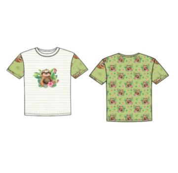 Jersey Baumwolle Faultier von Stenzo - Panel