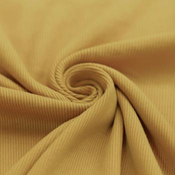 Rippjersey Baumwolle Senf | Meterware