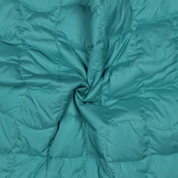 Preview: Steppstoff Quadrate – Türkis Pink Meterware