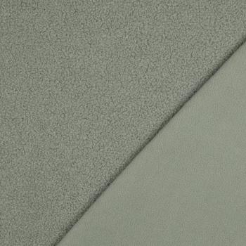 Teddyplüsch/Polarfleece Doubleface – Altmint