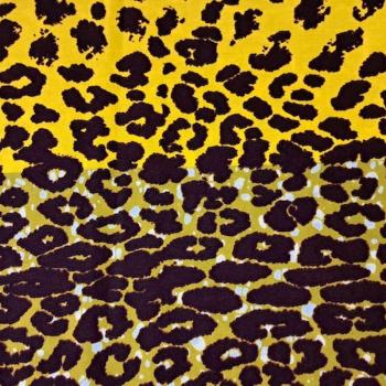 YELLOW LEOPARD Afrikanischer Wax Print Stoff