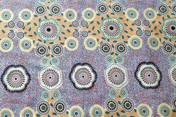 ECRU-MEETING-PLACES Aborigines-Stoff-aus-Australien