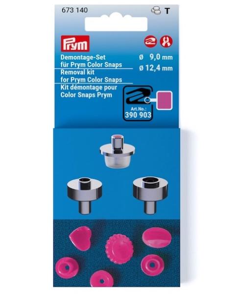 Prym Demontage-Set für Color Snaps – Ø 9 mm/ Ø 12,4 mm - Ergonomic Design