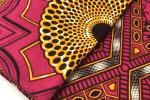 PINK ORIENTAL MOSAIC Afrikanischer Wax Print Stoff