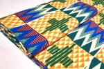 Afrikanischer Kente Stoff Mischgewebe BLUE MOUNTAIN PEAKS | Meterware