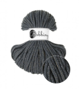 Bobbiny Flechtkordel 5 mm - Shiny Charcoal