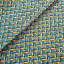 DISCO-BLUE-FAN-PATTERN-Afrikanischer-Shweshwe-Stoff