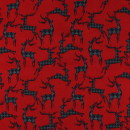 Flanell Baumwolle Christmas Rot