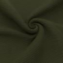 Ottoman Rippjersey Baumwolle Armeegrün | Meterware
