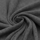 Pointoille Feinstrickjersey Baumwolle - Dunkelgrau Melange