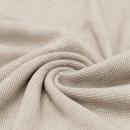 Waffelstrick Jersey Baumwolle - Beige Melange | Meterware