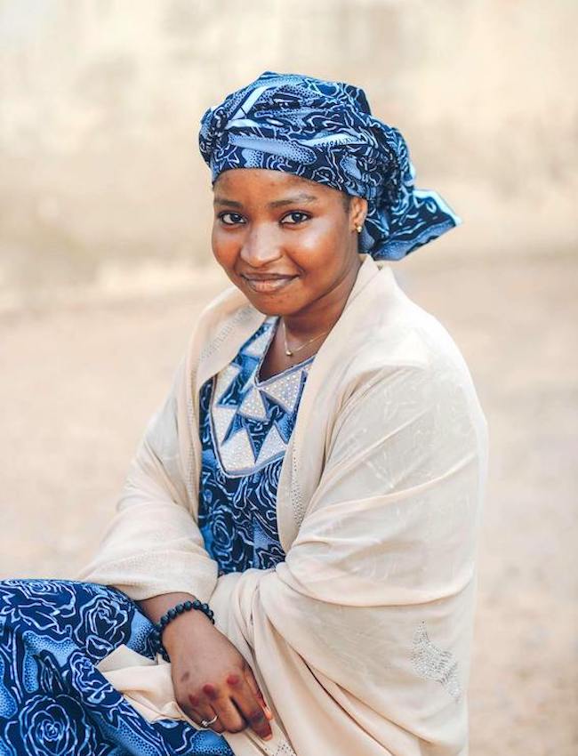 Kleid aus afrikanischem Stoff