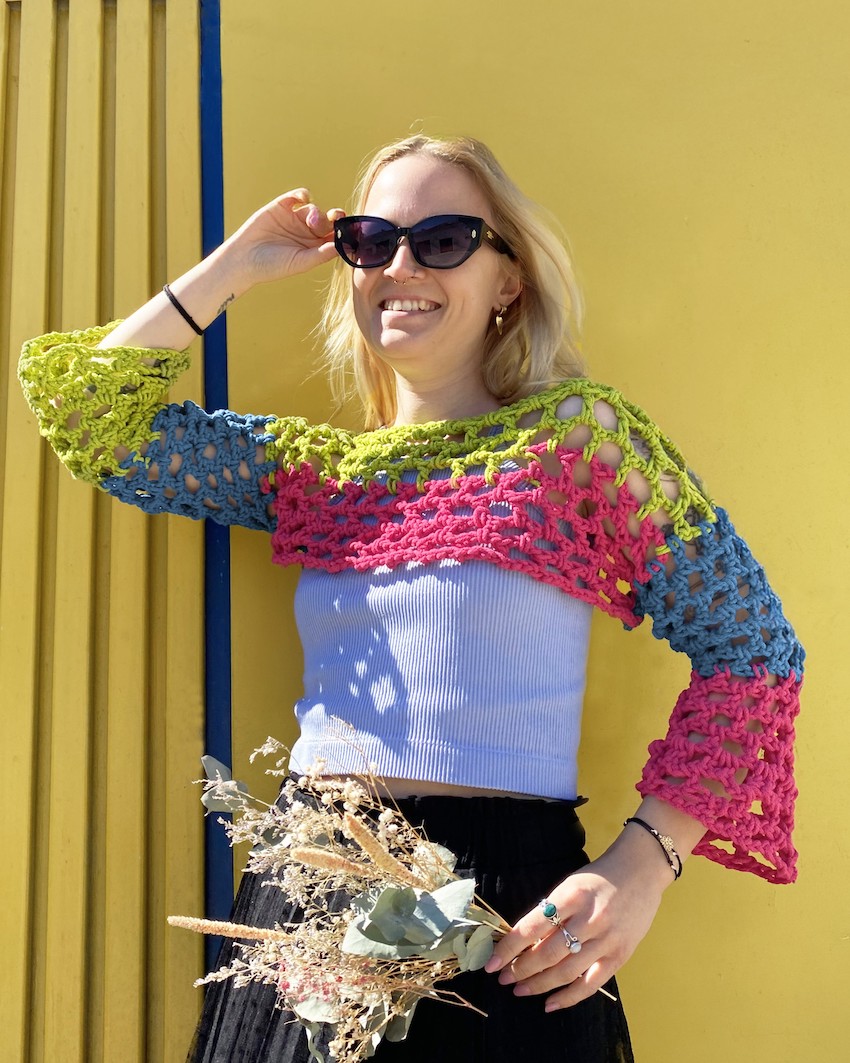 Top aus Bobbiny Garn